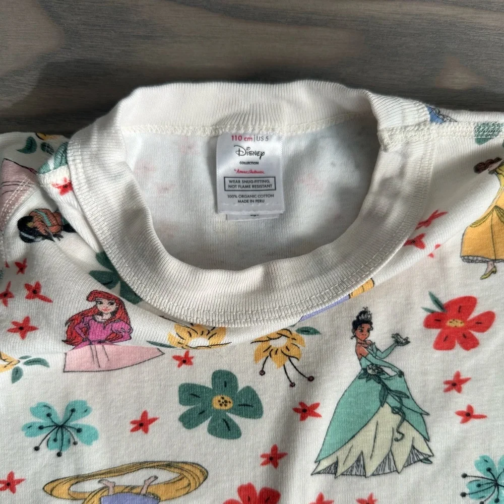 HANNA ANDERSSON DISNEY  PRINCESS SHORT JOHN PAJAM SET IN PRINCESS MULTI